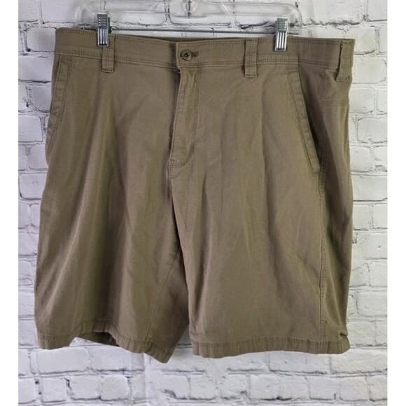 Weatherproof Men's 38 Khaki Flat Front Chino Shorts - Thumbnail 16