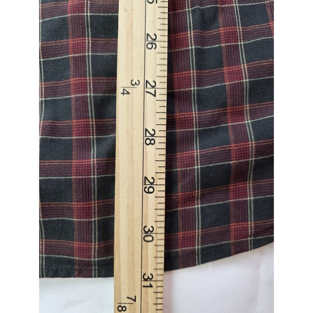 Woolrich Mens XL Button Plaid Red Earthtone‎ Long Sleeve Button Down Shirt - Thumbnail 7