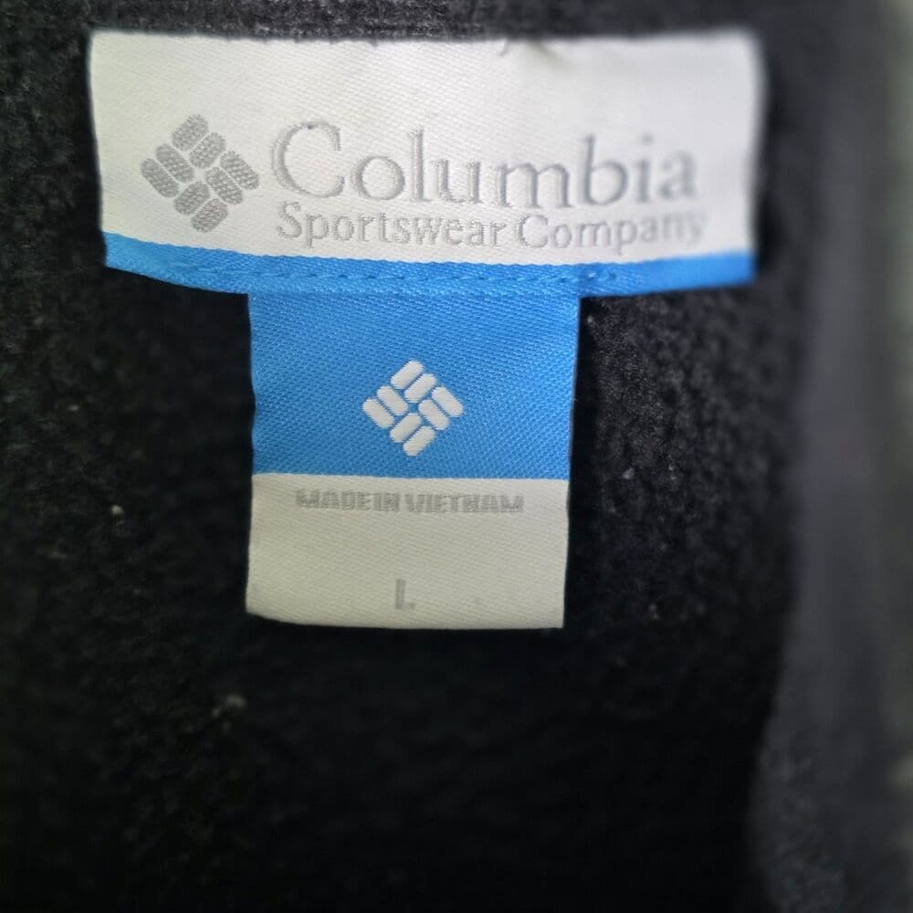 Columbia Men's Large Black Full Zip Fleece Vest - Thumbnail 2