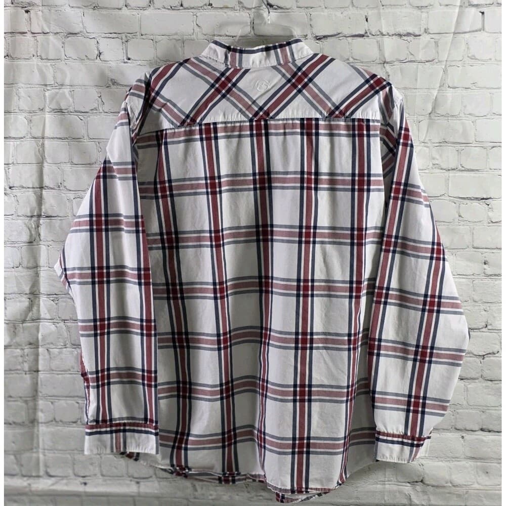 Magellan Outdoors Men's XXL Classic Fit Plaid Long Sleeve Button Down Shirt - Thumbnail 6