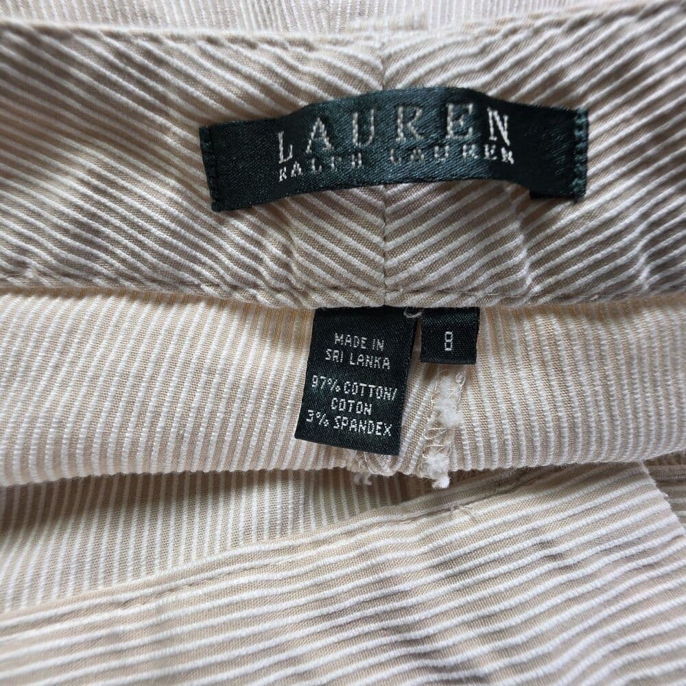 Ralph Lauren Women's 8 Ivory Cotton Dress Slacks‎ - Thumbnail 2