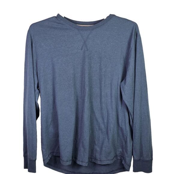 Weatherproof Men's XL Blue Mirage‎ Long Sleeved Jersey Crew Neck T-shirt - Thumbnail 8