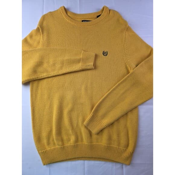 Chaps Ralph Lauren Men's Size Medium Yellow Long Sleeve‎ Sweater - Thumbnail 8