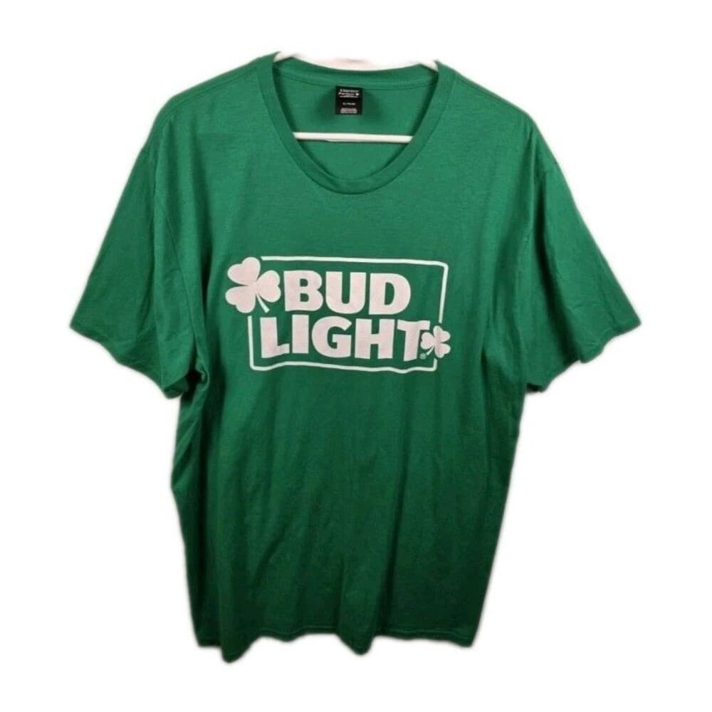 Bud‎ Light Men's XL Green St Paddy's Day T-Shirt - Thumbnail 6