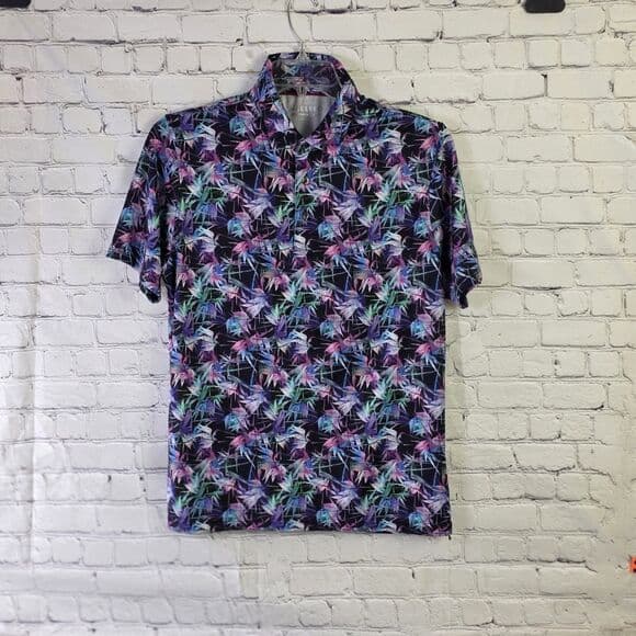 Maelreg Performance Men’s Small Multicolor Floral S/S Shirt - Thumbnail 9