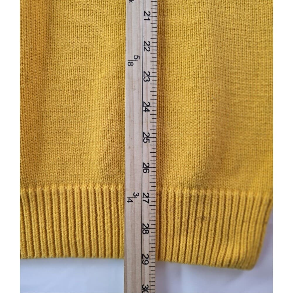 Chaps Ralph Lauren Men's Size Medium Yellow Long Sleeve‎ Sweater - Thumbnail 6