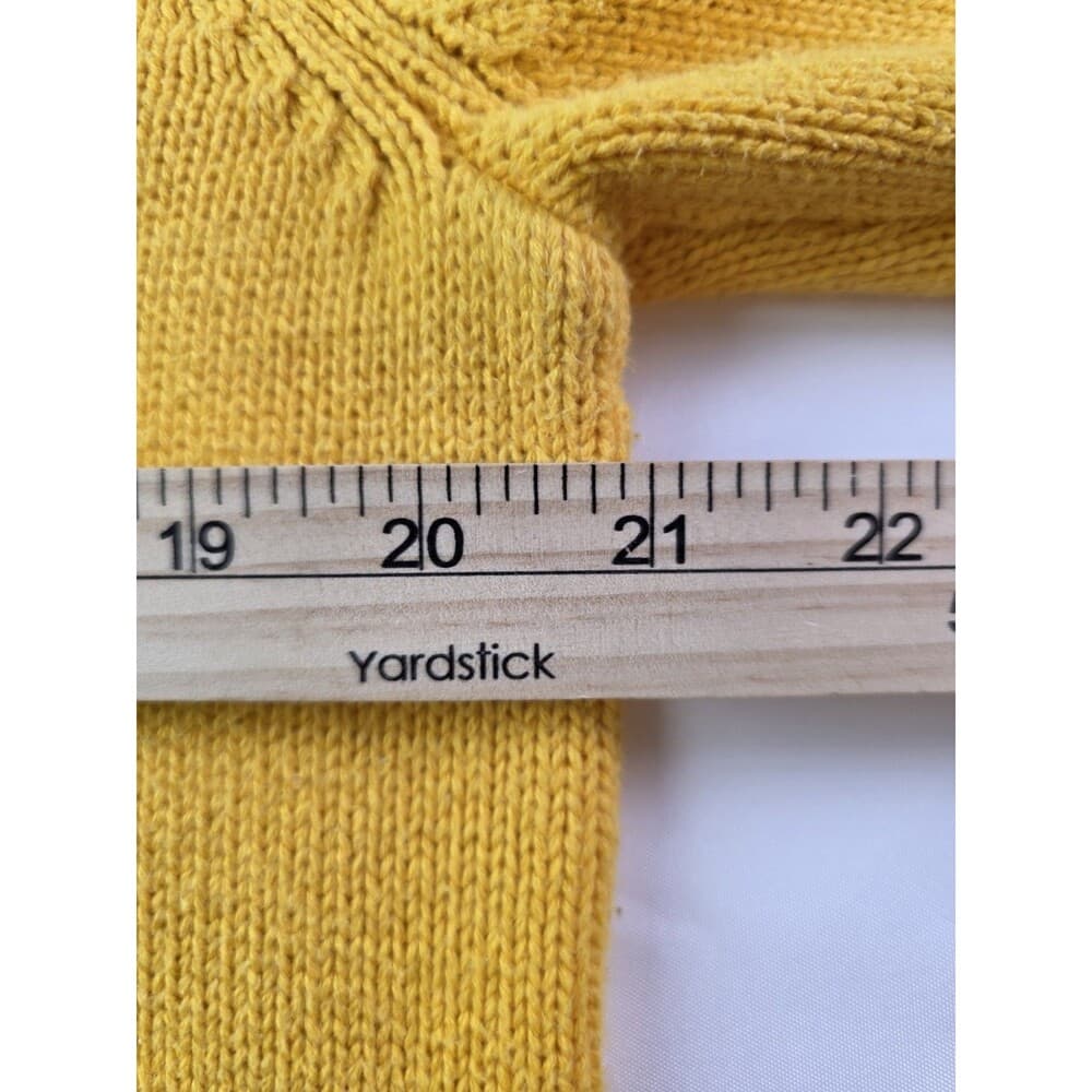 Chaps Ralph Lauren Men's Size Medium Yellow Long Sleeve‎ Sweater - Thumbnail 4