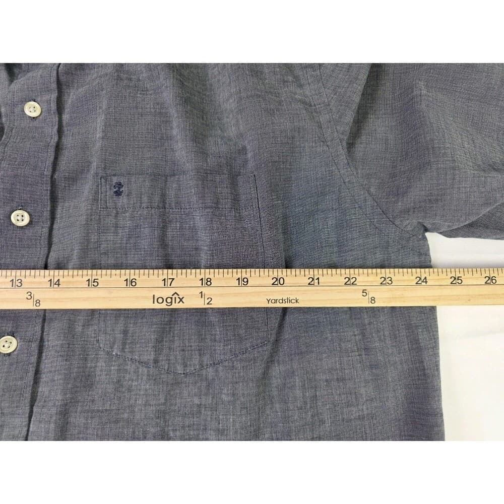 IZOD Men’s‎ XL Gray Long Sleeve Button Down Shirt - Thumbnail 5
