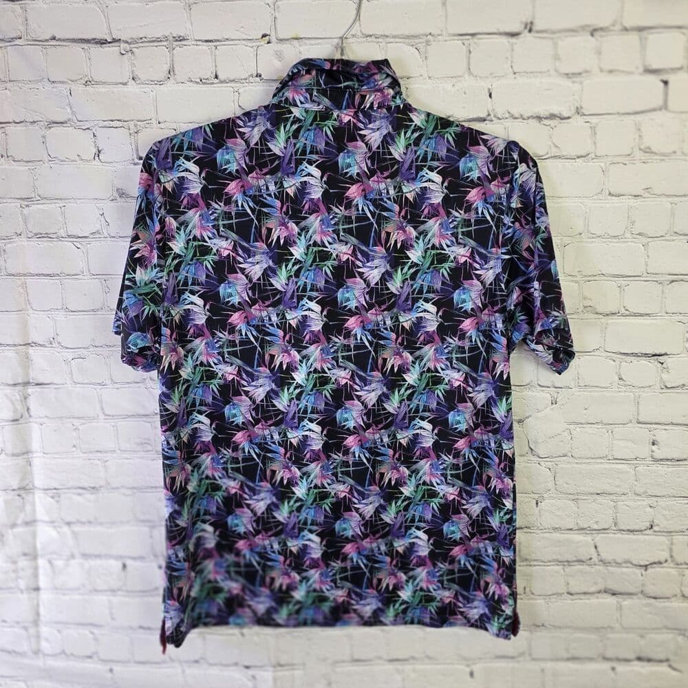 Maelreg Performance Men’s Small Multicolor Floral S/S Shirt - Thumbnail 5