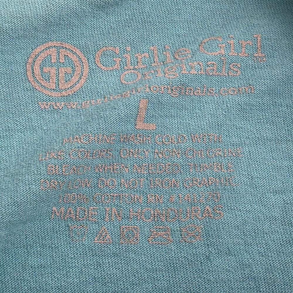 Girlie Girl Originals Large Teal Summer Shenanigans Flamingo‎ T-Shirt - Thumbnail 2