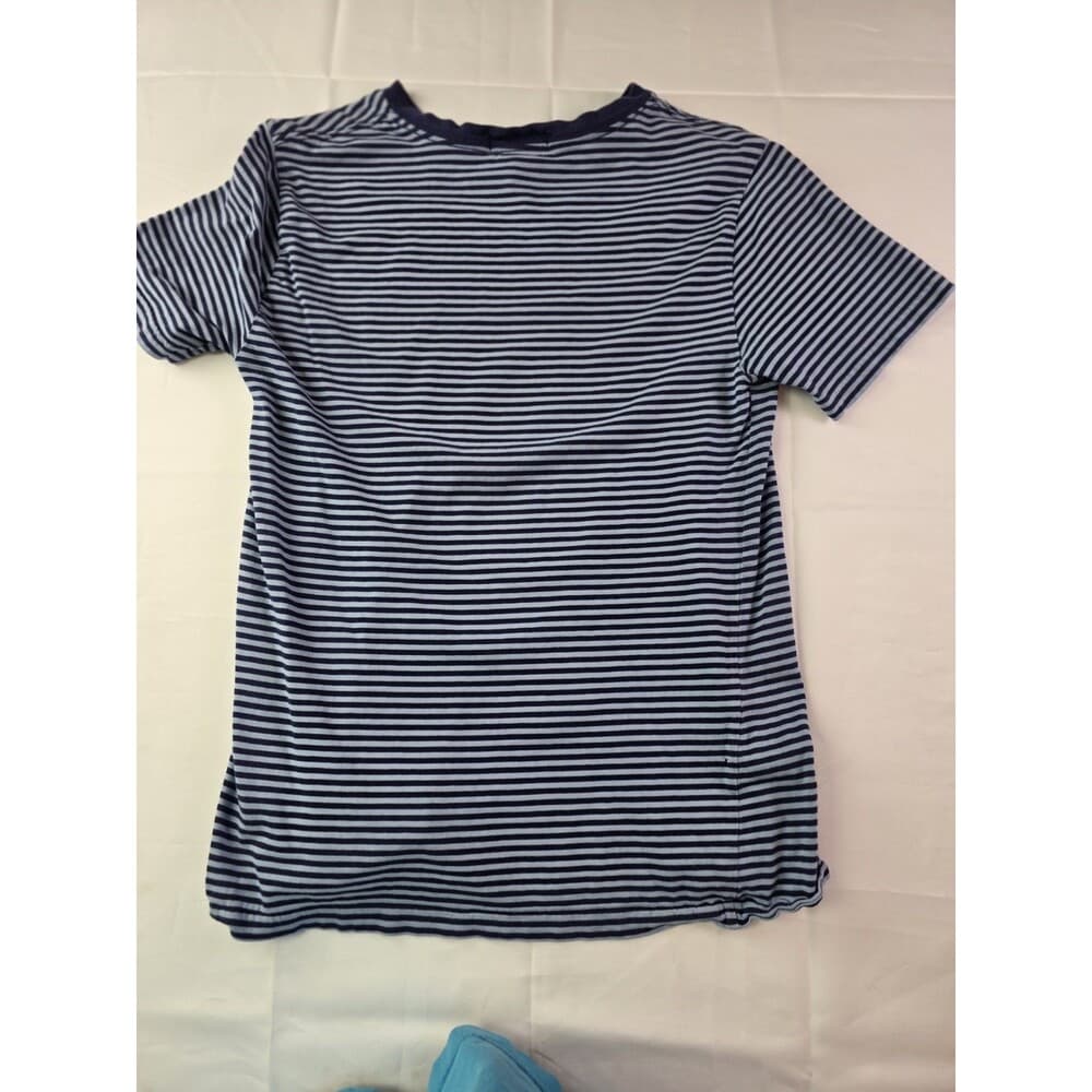 Polo Ralph‎ Lauren Youth 14-16 Blue Striped Short Sleeve Shirt - Thumbnail 4