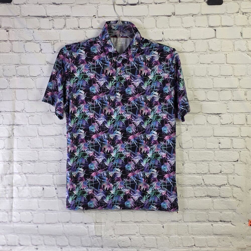 Maelreg Performance Men’s Small Multicolor Floral S/S Shirt - Thumbnail 8