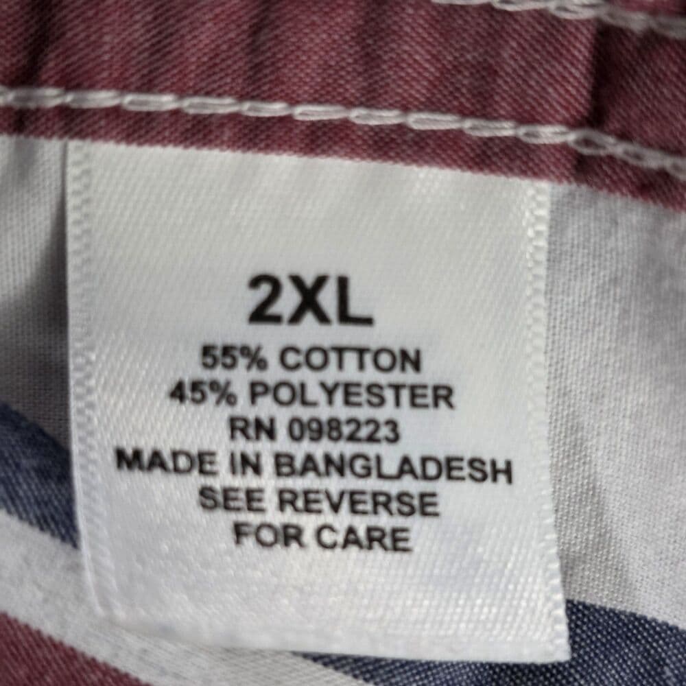 Magellan Outdoors Men's XXL Classic Fit Plaid Long Sleeve Button Down Shirt - Thumbnail 4