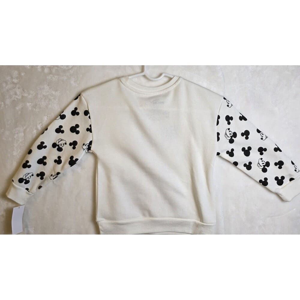 Disney‎ Mickey Mouse 5T XOXO Valentines Fleece Pullover Sweatshirt Pocket - Thumbnail 4