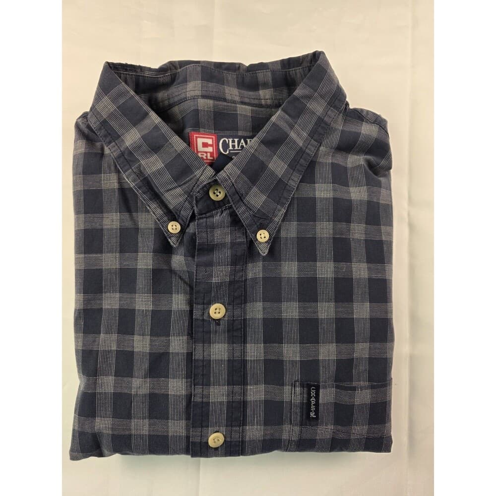 Vintage Chaps Ralph Lauren Men's Shirt XL Plaid Long‎ Sleeve Shirt - Thumbnail 10
