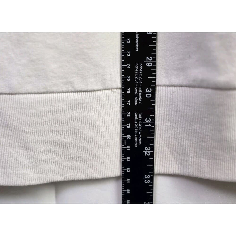 Dkny Sport Women's Large White Hooded Sweatshirt Dress - Thumbnail 6