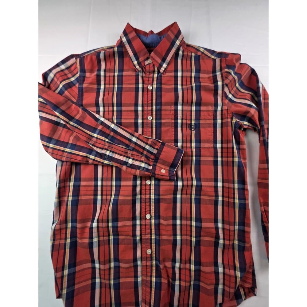 Chaps Easy Care Men's‎ Large Plaid Long Sleeve Button Up Shirt - Thumbnail 9