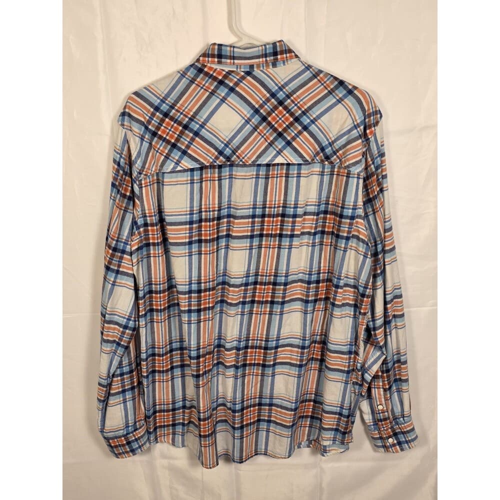 Red Camel Men's XL Plaid Western Pearl Snap Long Sleeve Button‎ Up Shirt - Thumbnail 6