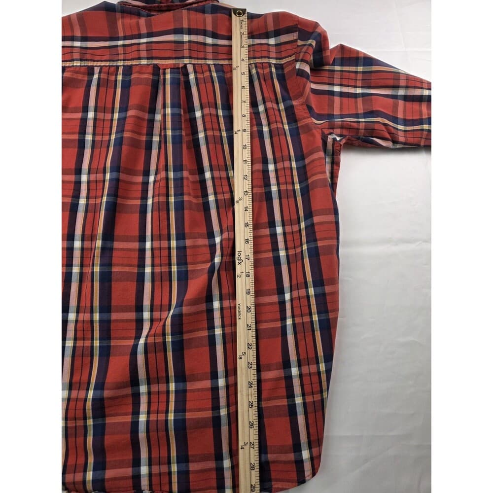 Chaps Easy Care Men's‎ Large Plaid Long Sleeve Button Up Shirt - Thumbnail 7