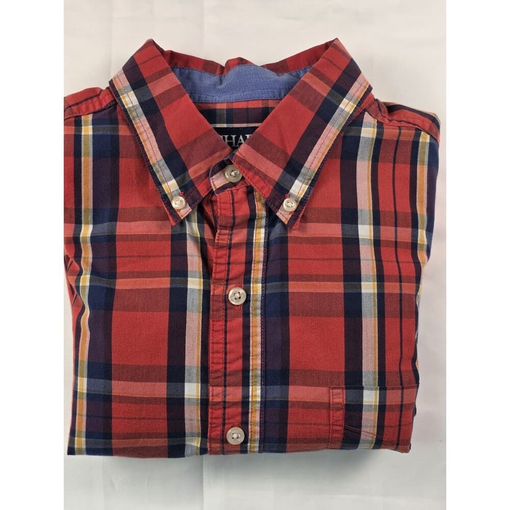 Chaps Easy Care Men's‎ Large Plaid Long Sleeve Button Up Shirt - Thumbnail 8
