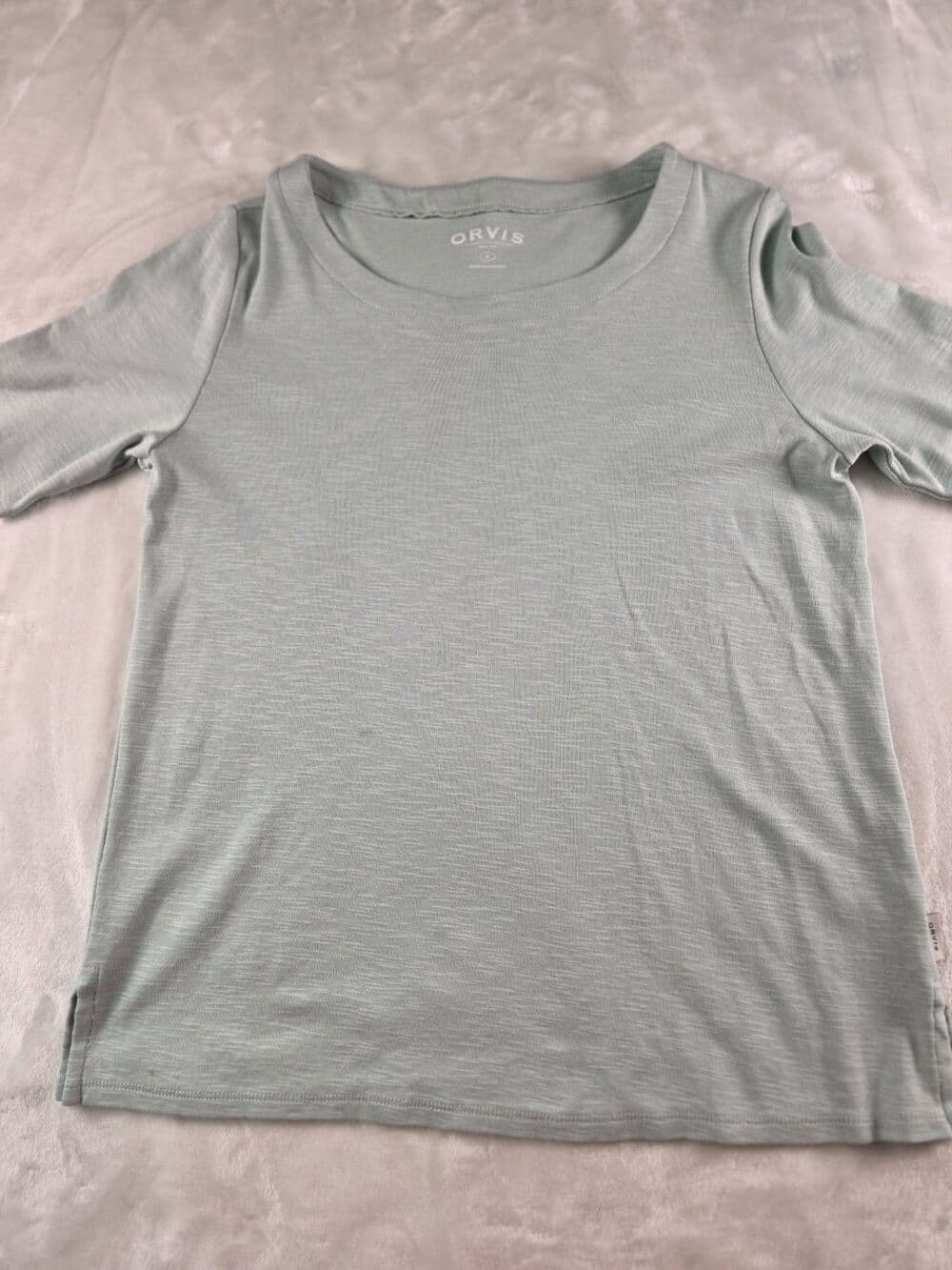 Orvis Women's Sz Small Short Sleeve Rayon Shirt - Thumbnail 7