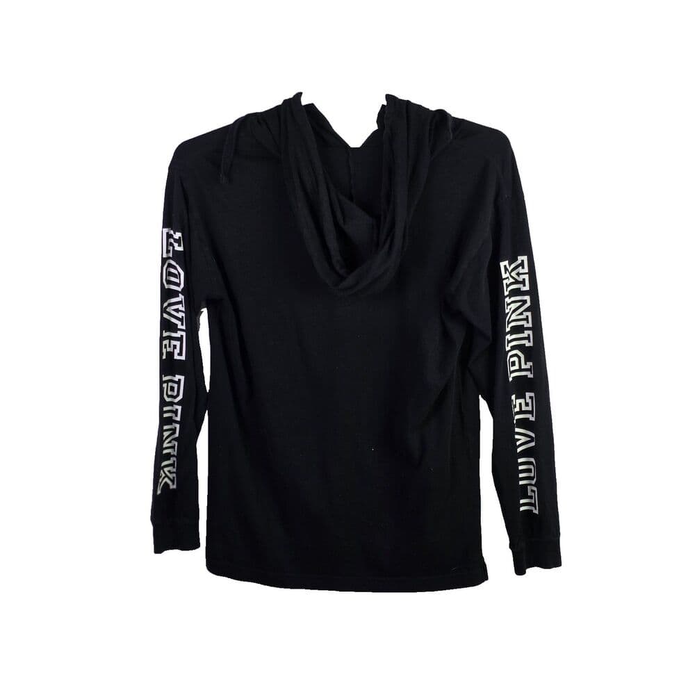 Victoria’s Secret Pink Smal Black Long‎ Sleeve Hoodie - Thumbnail 6