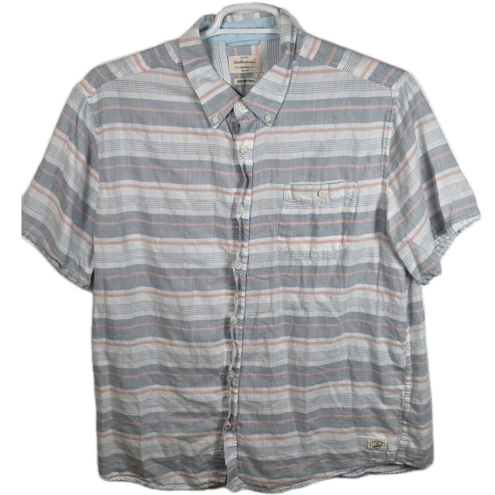 Vintage Weatherproof Country‎ Twill Multicolored XL Short Sleeve Button Up Shirt - Thumbnail 7
