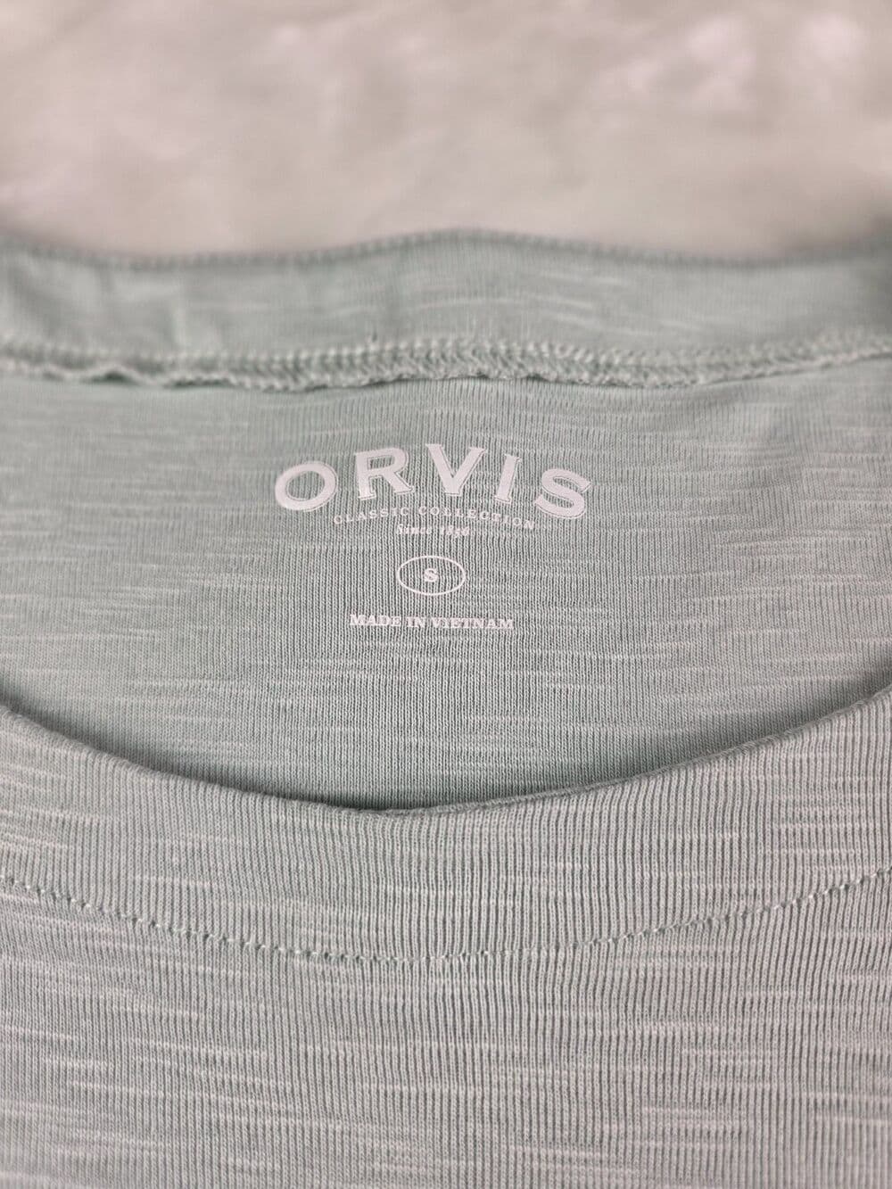 Orvis Women's Sz Small Short Sleeve Rayon Shirt - Thumbnail 2
