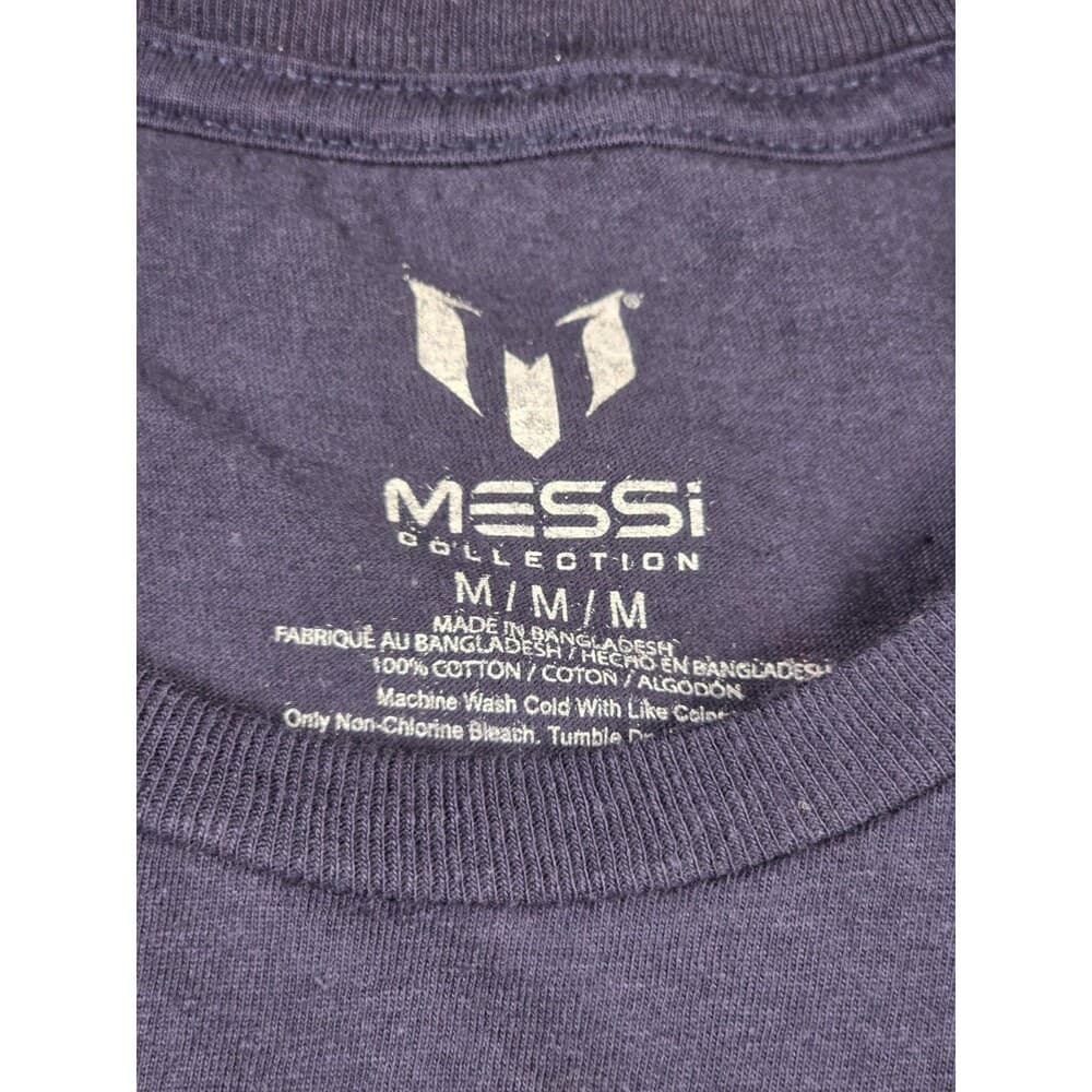 Lionel Messi Men's Medium Blue Graphic Soccer‎ T-Shirt - Thumbnail 2