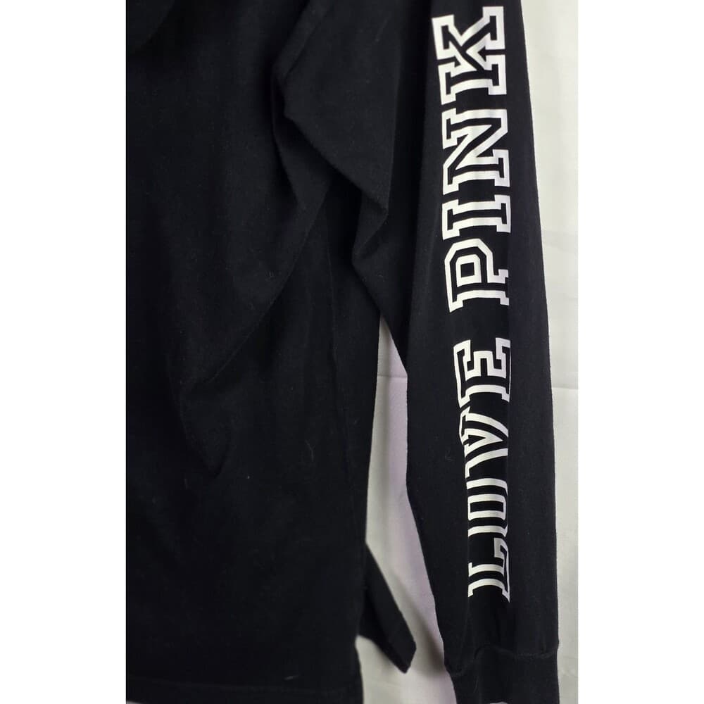Victoria’s Secret Pink Smal Black Long‎ Sleeve Hoodie - Thumbnail 7