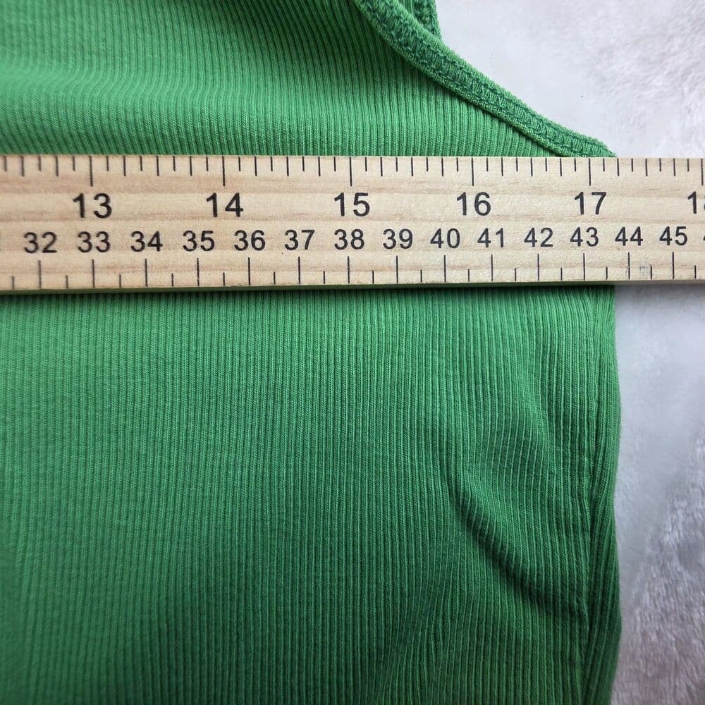 Lauren Ralph Lauren‎ Women's Large Green Ruffle Blouse - Thumbnail 5