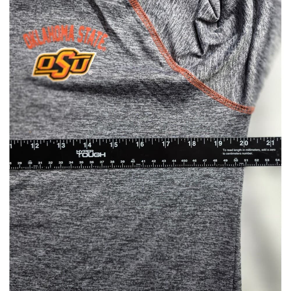 Colosseum Oklahoma State Cowboys Adult XL Gray 1/4" Zip Long Sleeve Pullover - Thumbnail 2