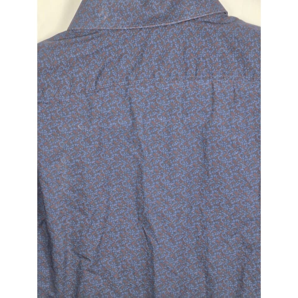 Hart Schaffner Marx‎ Mens Small Blue Paisley Long Sleeve Button Up Shirt - Thumbnail 10