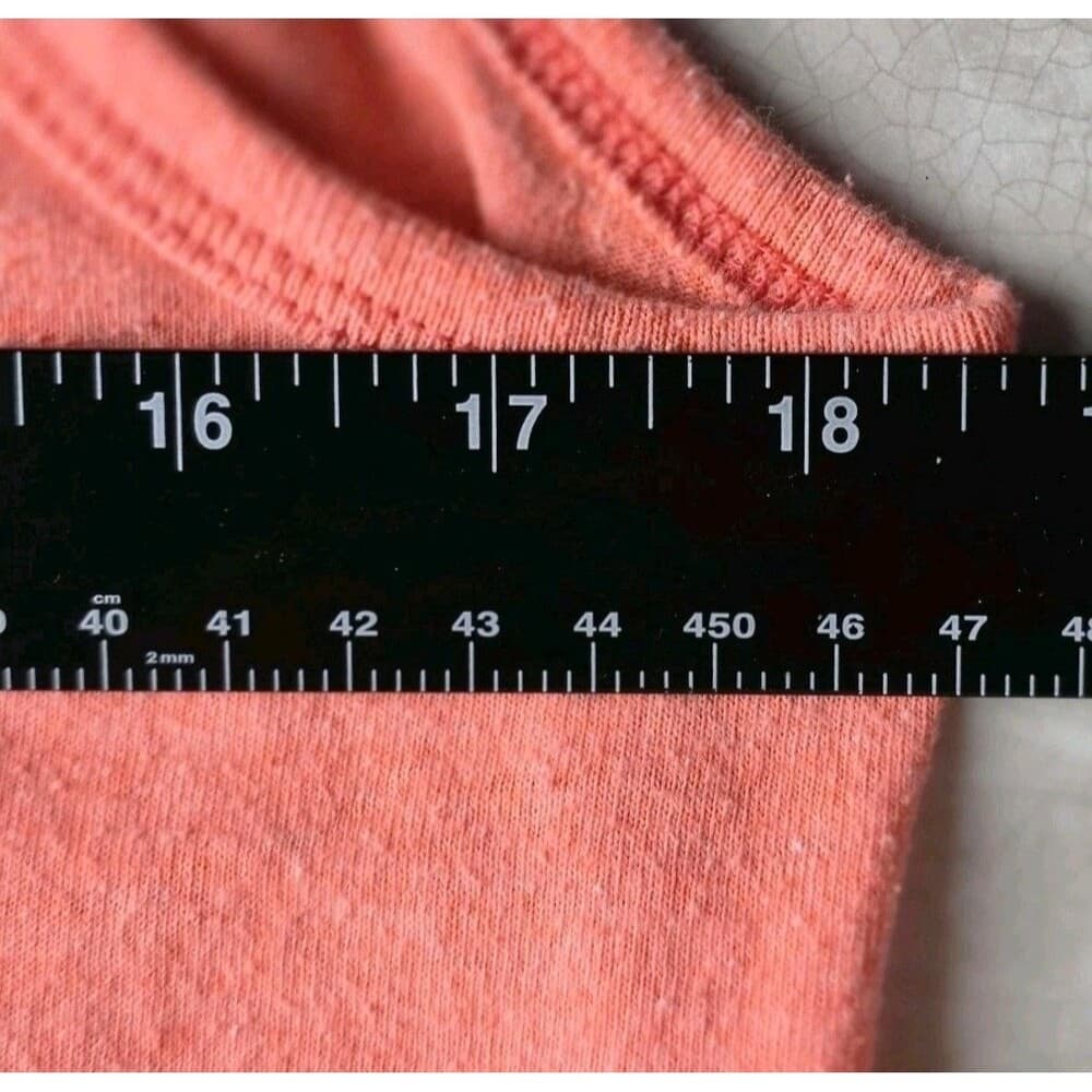 Girlie Girl Originals Women’s Small Orange " Love At The Beach" Tank‎ Top - Thumbnail 3