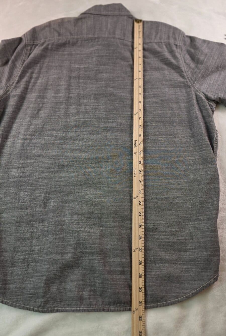 Woolrich Men's XL Dark Grey Short Sleeve Button Up Shirt - Thumbnail 5