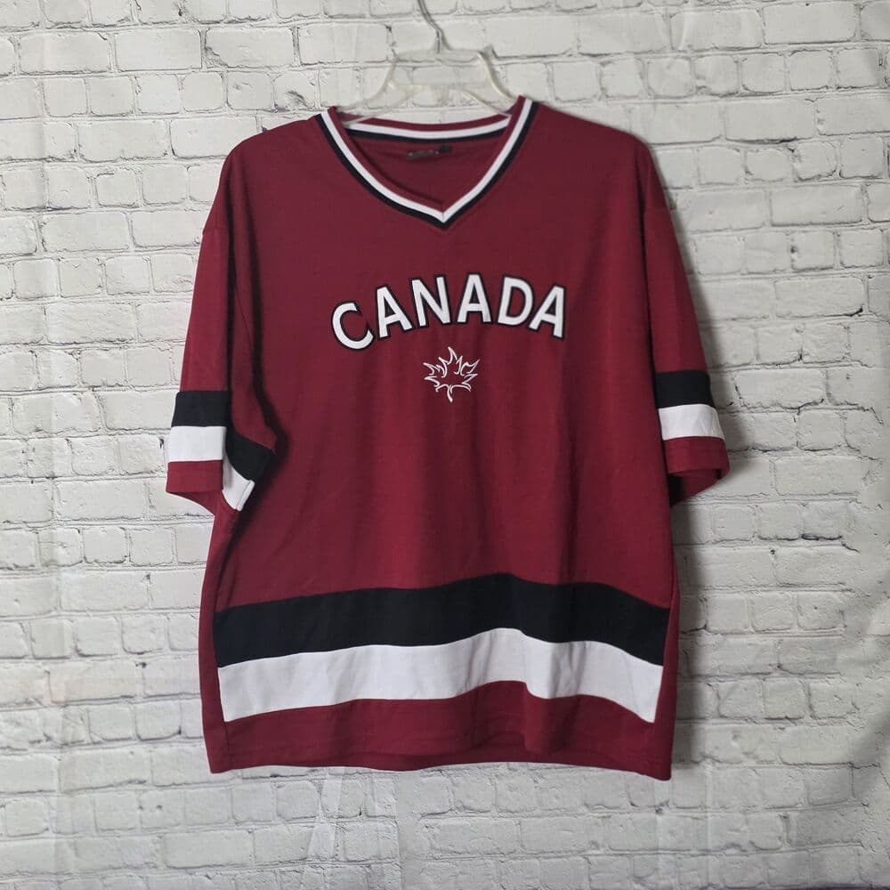 Teepee Team Canada Men's XL Red Hockey Jersey - Thumbnail 6