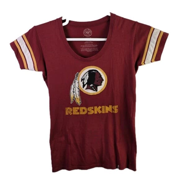VTG Washington Redskins Women's Medium Red Short Sleeve T-Shirt - Thumbnail 10
