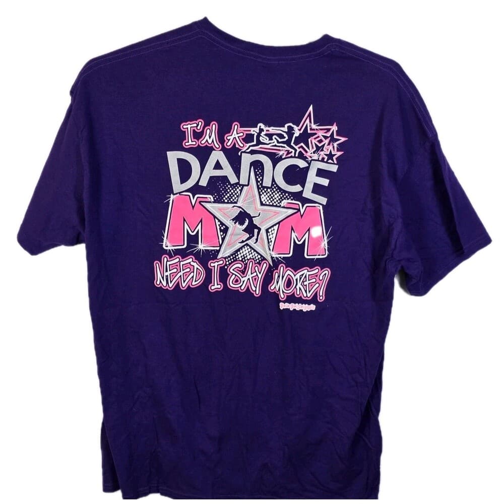 Girle Girl Women's XL Purple I'm A Dance Mom Short Sleeve T-Shirt‎ - Thumbnail 4