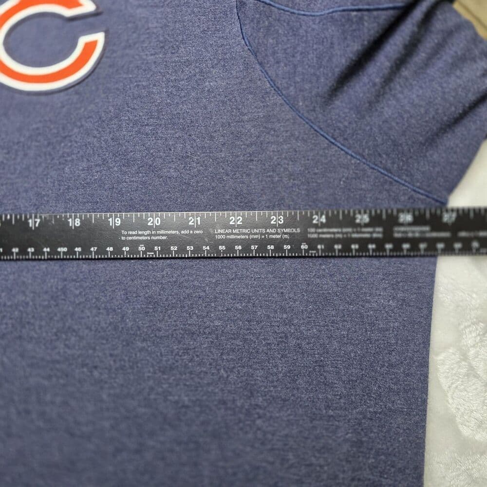 NIKE Chicago Bears XXL Blue 1/2 Zip Dri-Fit Long Sleeve Pullover - Thumbnail 11