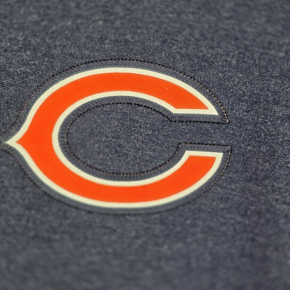 NIKE Chicago Bears XXL Blue 1/2 Zip Dri-Fit Long Sleeve Pullover - Thumbnail 2