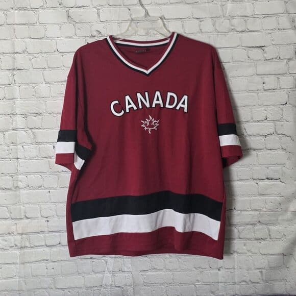 Teepee Team Canada Men's XL Red Hockey Jersey - Thumbnail 7