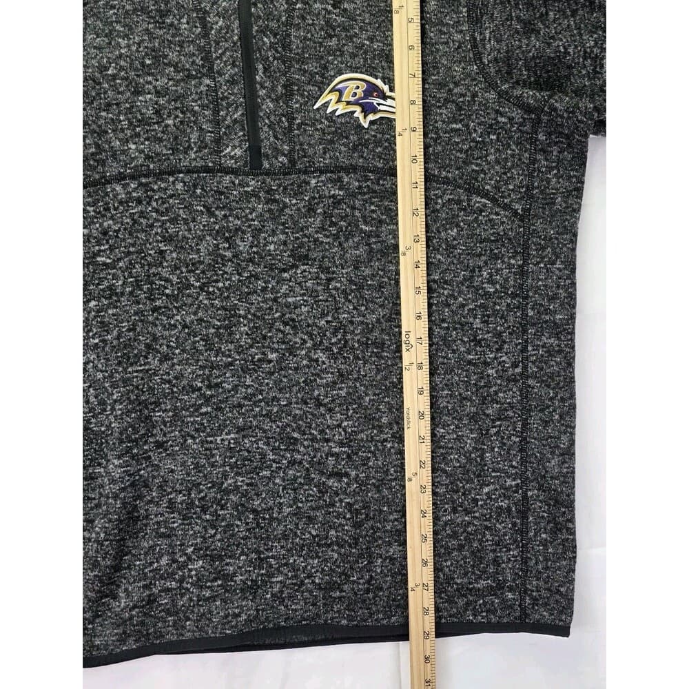 Antigua Men's‎ XL Gray Baltimore Ravens 1/4-Zip Pullover Jacket - Thumbnail 7