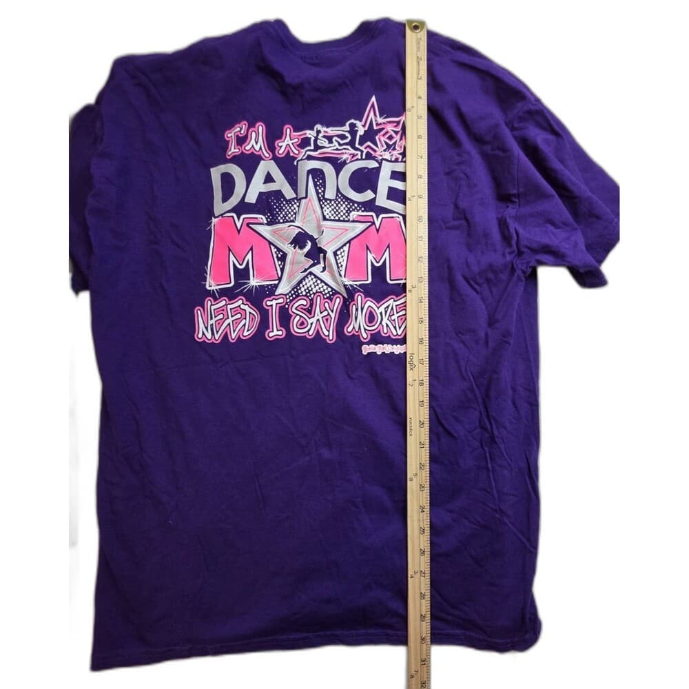 Girle Girl Women's XL Purple I'm A Dance Mom Short Sleeve T-Shirt‎ - Thumbnail 5
