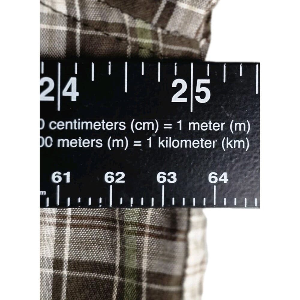 Red Head Men's Large Brown Multicolored Plaid Long Sleeve Button Up Shirt - Thumbnail 3