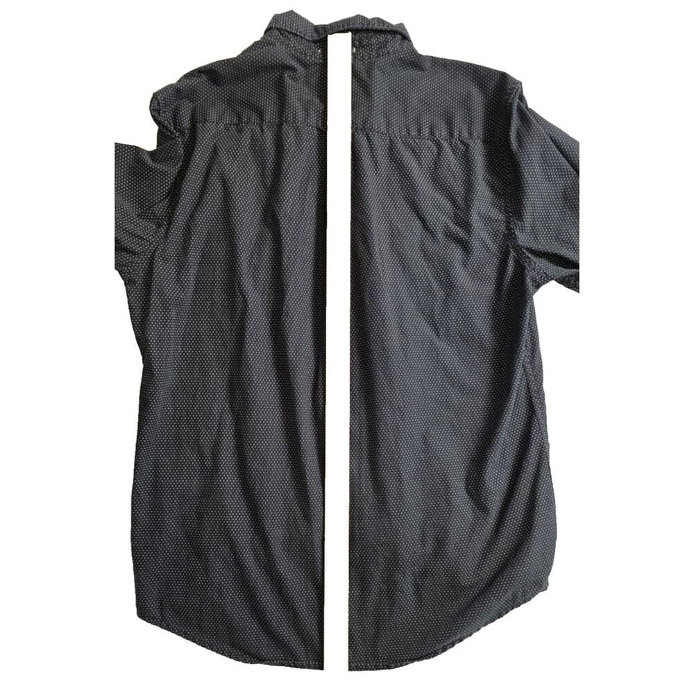 Denim & Flower Men's Medium Black Long Sleeve Shirt Button Down Shirt - Thumbnail 4
