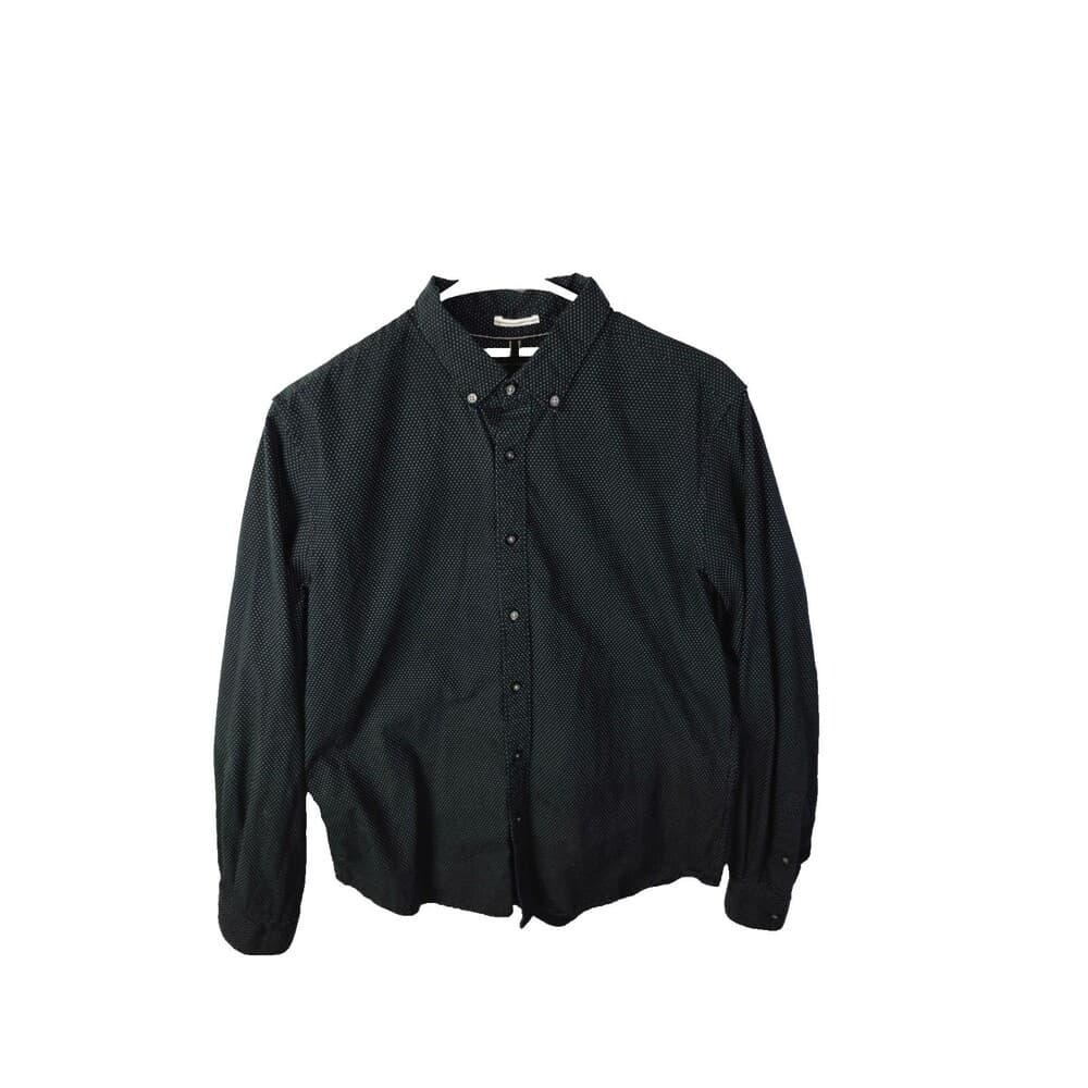 Denim & Flower Men's Medium Black Long Sleeve Shirt Button Down Shirt - Thumbnail 6