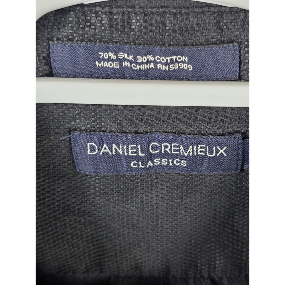 Daniel Cremieux Men’s XL Classic Fit‎ Silk/ Cotton Blend Short Sleeve Sleeve - Thumbnail 2