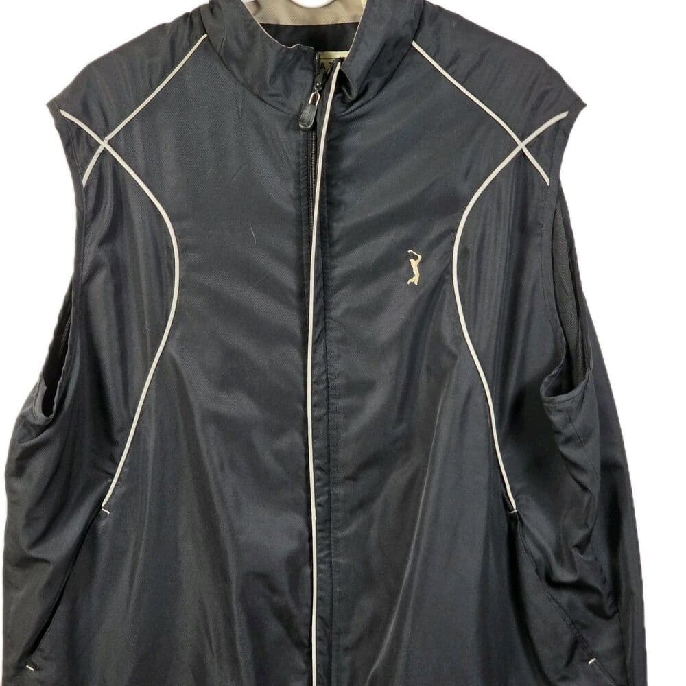 PGA Tour Men's XL Black Golf Vest‎ - Thumbnail 9