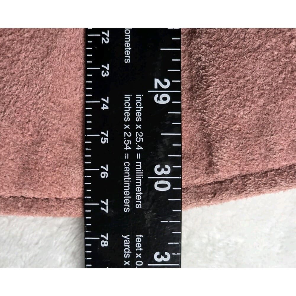 Denim & Co Lined Women's XL Mauve Pink Leather & Polyester Jacket - Thumbnail 7