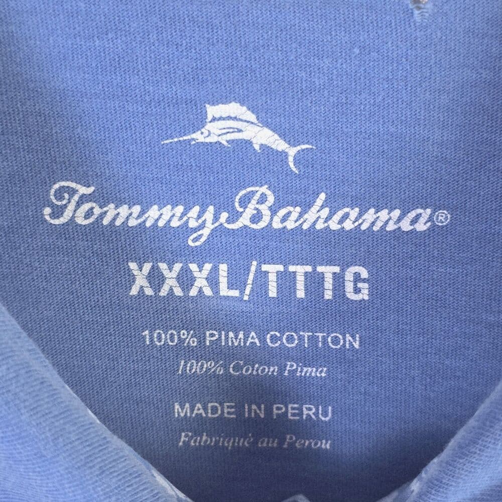 Tommy Bahama Men's XXL Blue Short Sleeve Shirt *Flaws* - Thumbnail 3
